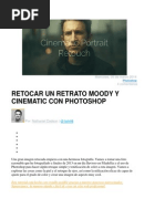 Retocar Un Retrato Moody y Cinematic Con Photoshop PDF