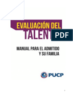 Manual Del Admitido Evaluación Del Talento 2013-1 PDF