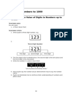 Unit 4: Numbers To 1000