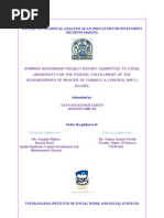 Download A Study on Technical Analysis as an Indicator for Investment Decision-Making by Santosh SN24291385 doc pdf