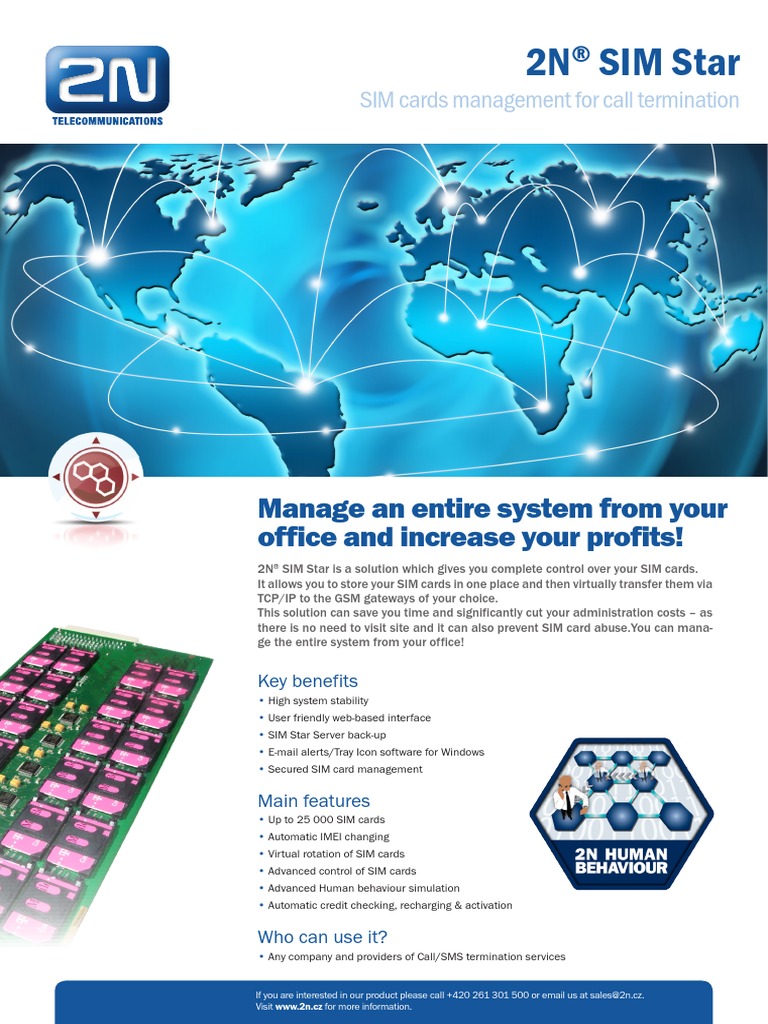 2n Simstar Leaflet | PDF | Subscriber Identity Module | Gateway ...