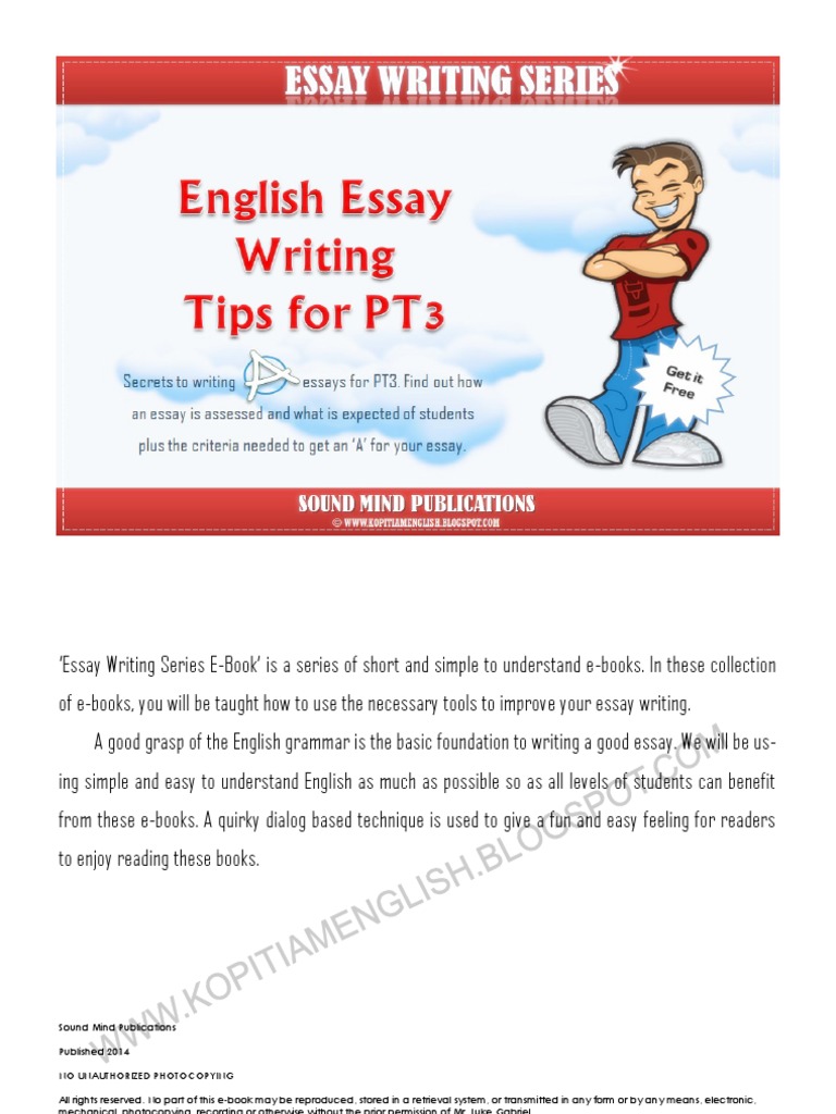 format essay english pt3