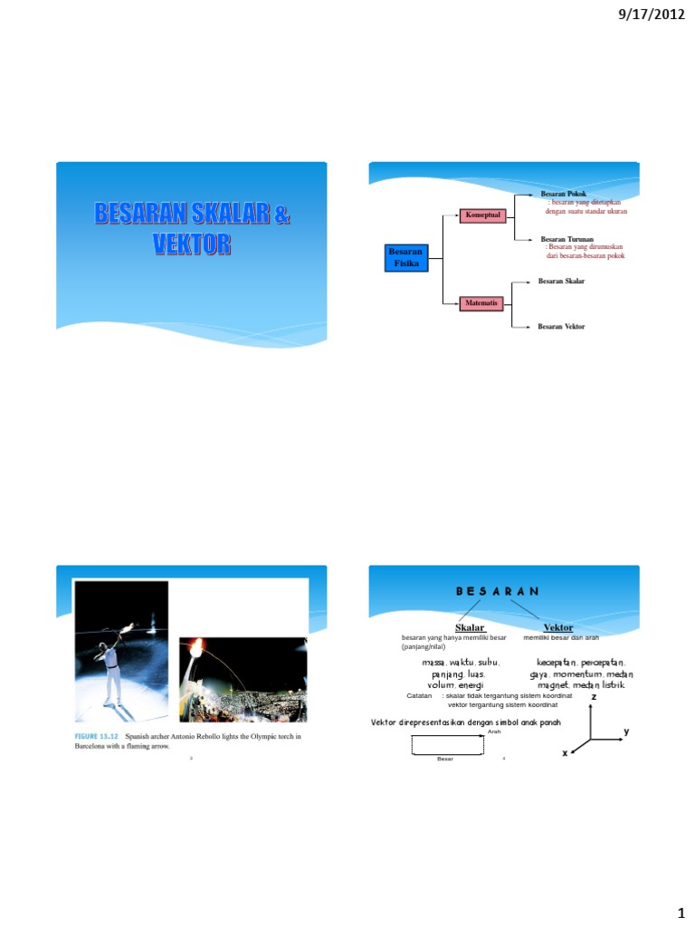 Besaran Skalar dan Vektor dalam Fisika | PDF