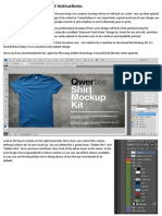 Create professional t-shirt mockups with Qwertee Mockup Kit
