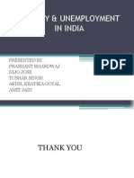 Poverty & Unemployment in India: Presented By: Prashant Bhardwaj Nijo Jose Tushar Singh Akhil Kratika Goyal Amit Jain