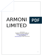 Armoni Limited: 18 JUN 2014 Business Plan Copy Number: 01 Farrukh Mushtaq - Manager 00971528813658 (Under Construction)