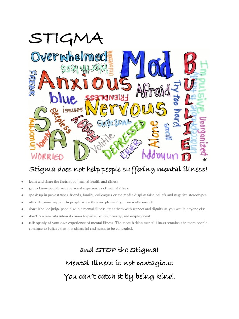 Stop the Stigma of Mental Illness | PDF | Wellness | Lifestyle