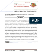 DISTANCE EDUCATION: THE NEW TENDENCIES IN THE DOMAIN OF FOREIGN LANGUAGE LEARNING WITH SPECIAL REFERENCE TO FRENCH LANGUAGEnvita Shrivastav