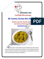 Penmai Recipes Ebook - 40 Yummy Variety Rice Recipes PDF