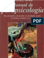Pavese, Armando - Manual de Parapsicologia