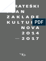 Strateski Plan Zaklade Kultura Nova 2014 2017