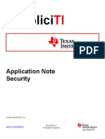 Application Note On SimpliciTI Security PDF