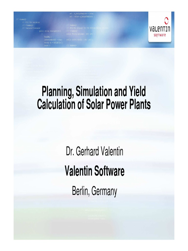 Solar Power Plant Simulation in Nicaragua | PDF | Photovoltaics ...