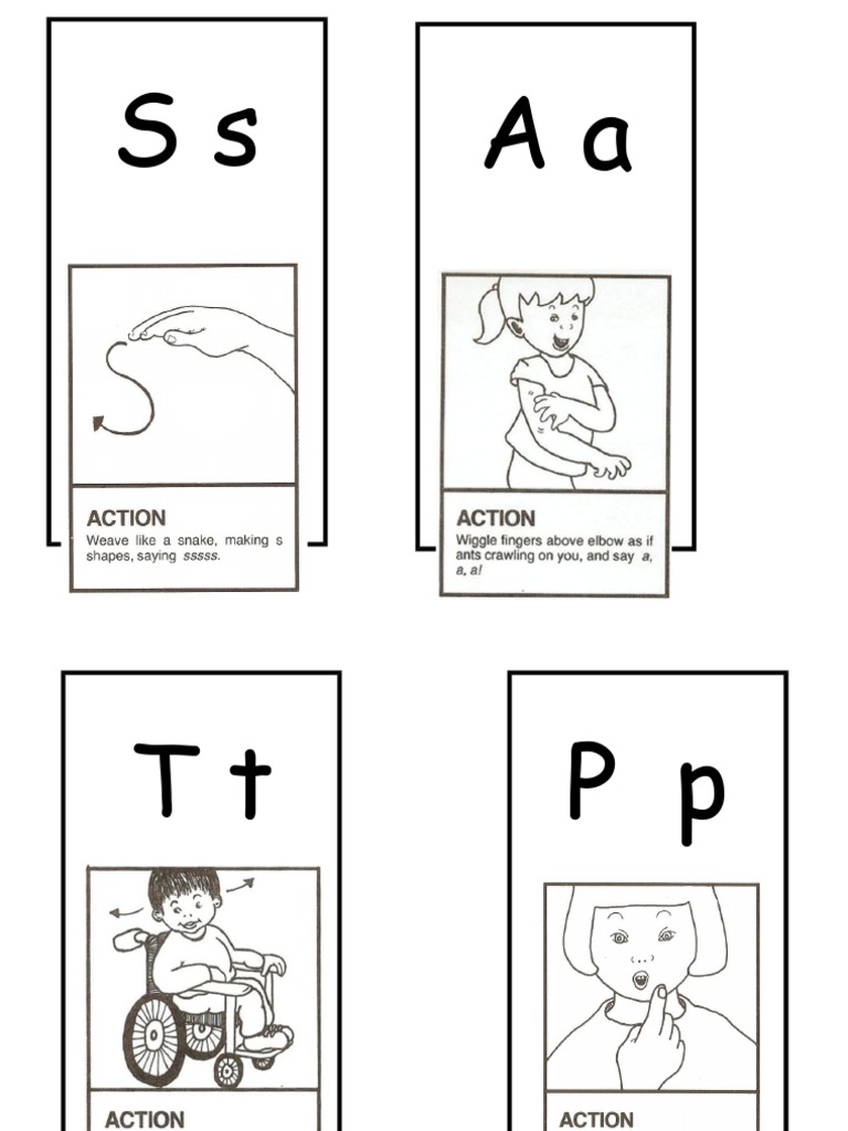 Jolly Phonics Action Cards
