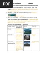 Volcanoes Notes