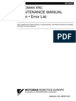XRC - Maintenance Manual Alarm ERROR LIST PDF