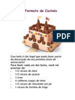 Bolo em Forma de Castelo Receita Fácil