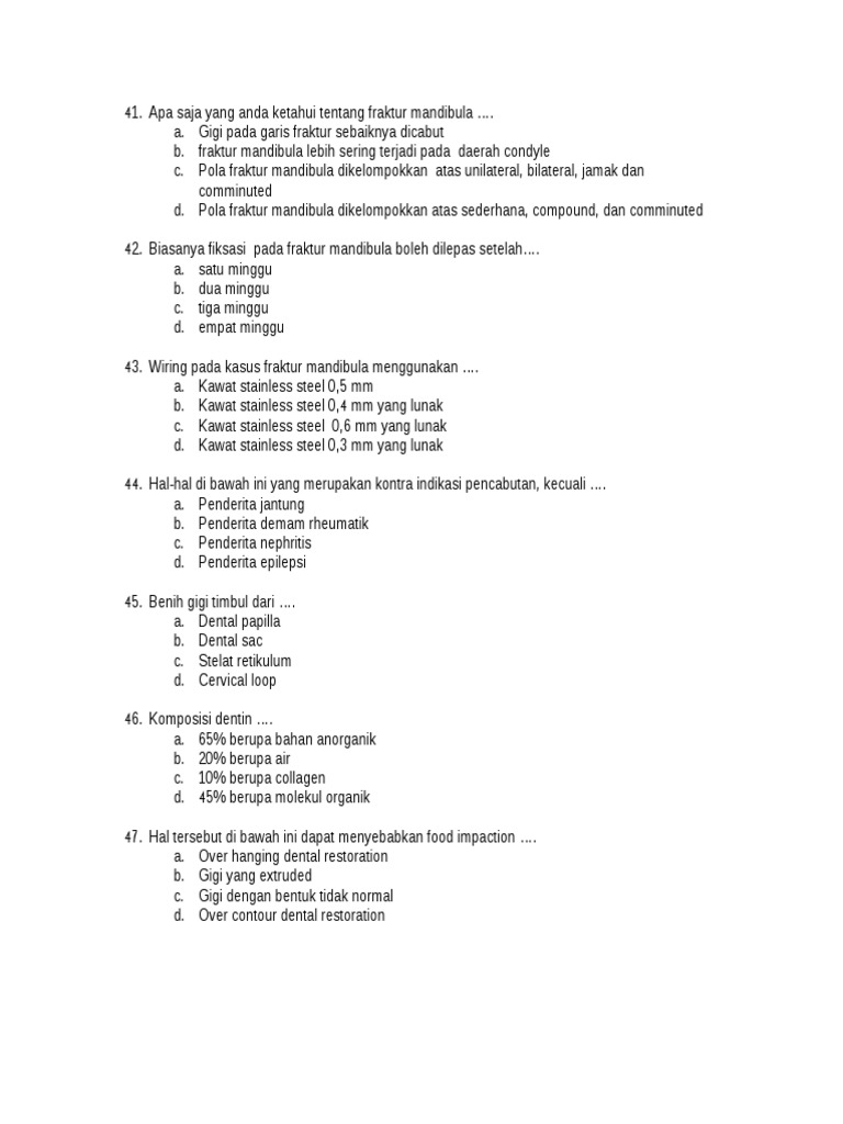 Soal Dan Jawaban Tentang Fraktur Studi Indonesia