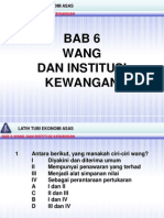 Bab 6 Wang Dan Institusi Kewangan