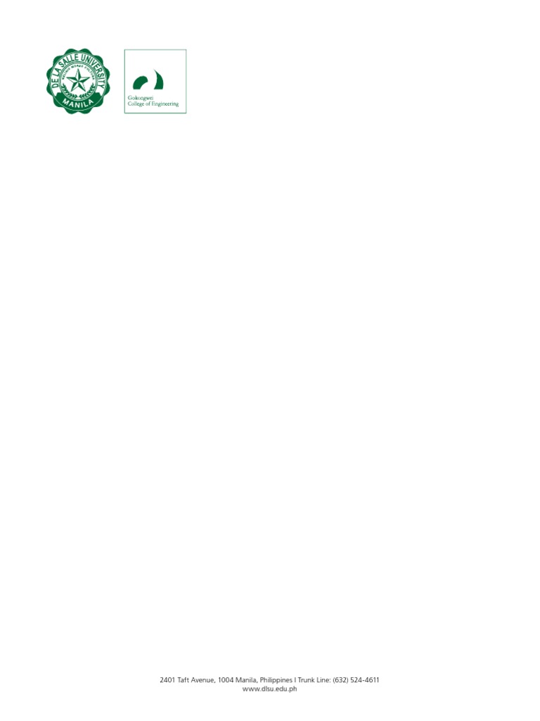 Dlsu Gcoe Generic Letterhead Green | PDF