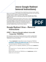 How To Remove Google Redirect Virus