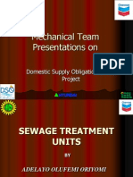 DSO Sewage Treatment Project Presentation
