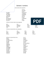 Exercicis de Gènere I Nombre