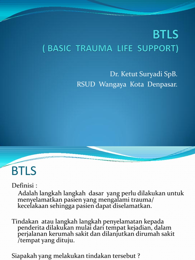 Prosedur BTLS untuk Penanganan Trauma | PDF