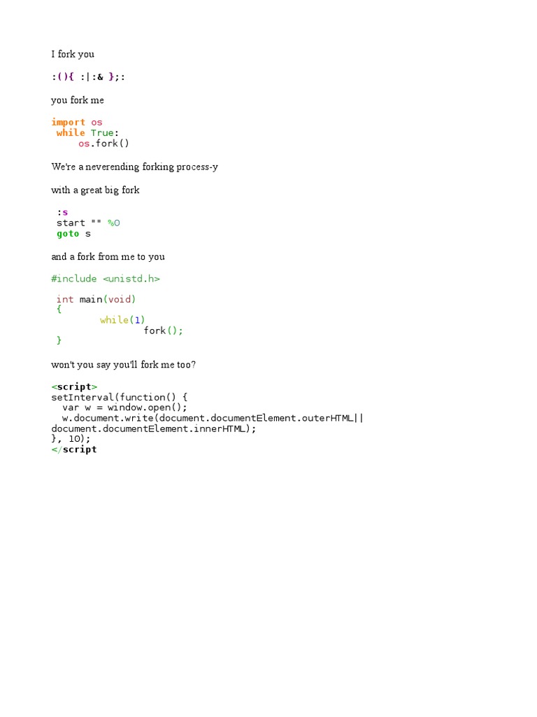 Infinite Forking Processes Explained | PDF | Teaching Methods ...