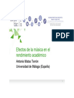 Efectos de La Musica - Matas PDF