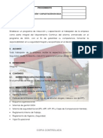 Procedimiento de Induccion y Capacitacion PDF