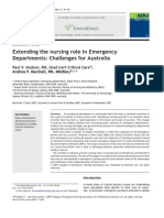 Extending The Nursing Role in Emergency Departments: Challenges For Australia