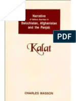 Journeys in Balochistan Afghanistan The Panjab and Kalat Vol 2 (1844) by Charles Massons