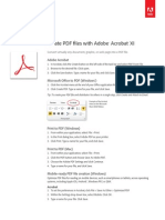 Adobe Acrobat Xi Create PDF Files Tutorial Ue