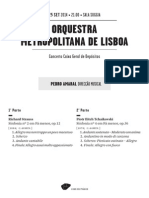 Programa de Sala Orquestra Metropolitana de Lisboa