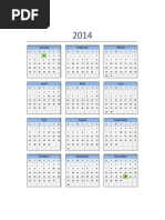 Calendario 2014