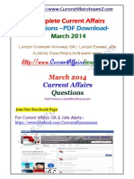 Mar 2014- Monthly PDF Www.currentaffairs4examz