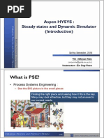 Aspen HYSYS - Steady States and Dynamic Simulator (Introduction) PDF