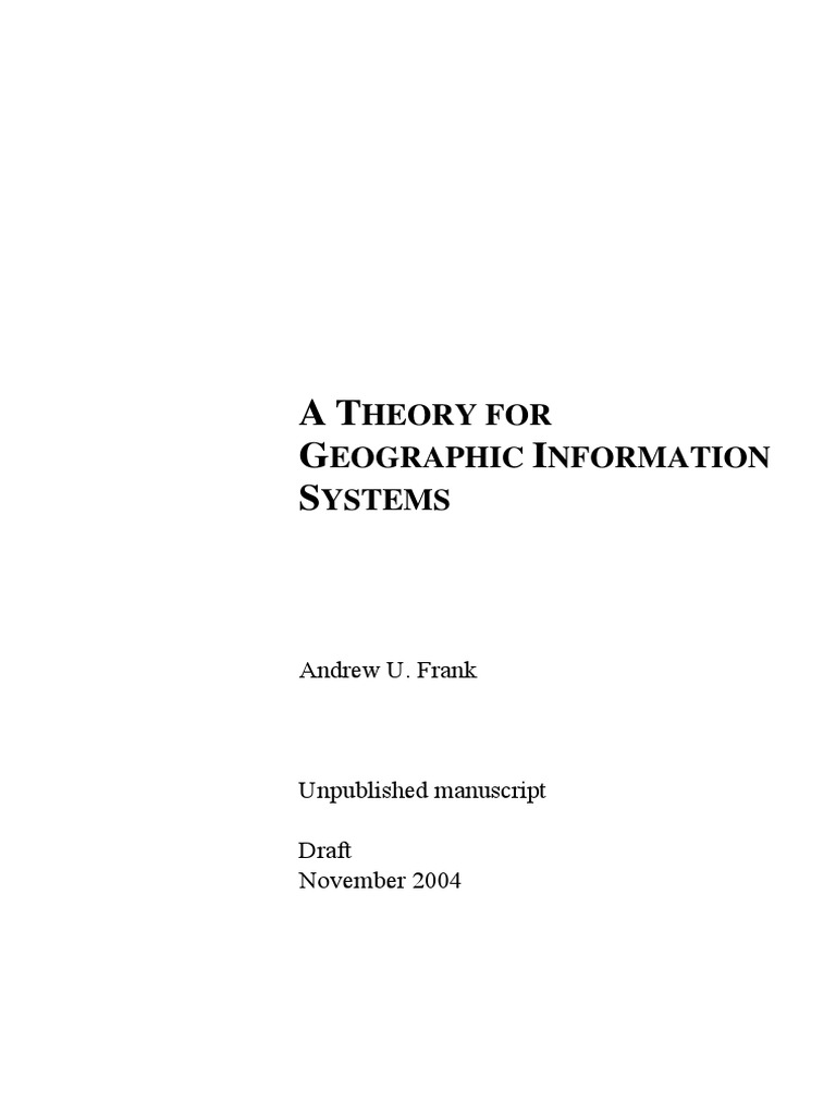 GIS Theory and Applications Overview | PDF | Geographic Information ...