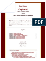 Karl Marx - Capitalul Vol I PDF