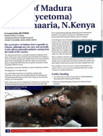 Community dermatology Journal - A case of Madura foot (Mycetoma) from Chaaria - Kenya