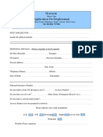 Horizon Application Form
