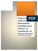 Plan de Proyecto y Planeamiento Estratégico de La Defensa Nacional