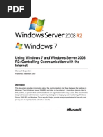 Download Using Windows 7 and Windows Server 2008 R2 - Controlling Communication With the Internet by Greg Marshall SN24299822 doc pdf