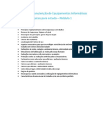 Topicos para Estudo Teste Modulo 1 PDF