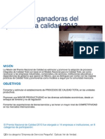 Empresas ganadoras del premio a la calidad 2013.pptx