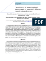 Capacidad Remediadora de La Raíz de Girasol PDF