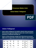 Sistem Aljabar Linier - Tridiagonal