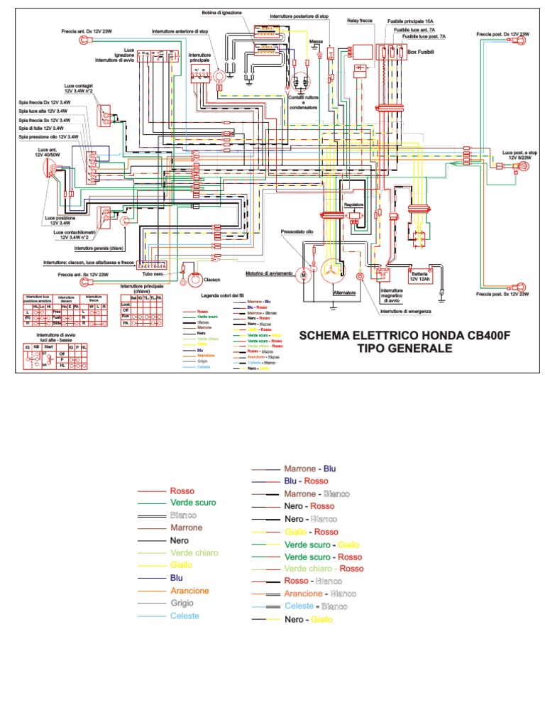Honda CB400F SS Wiring Diagram PDF