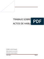 Trabajo Sobre Actos de Habla